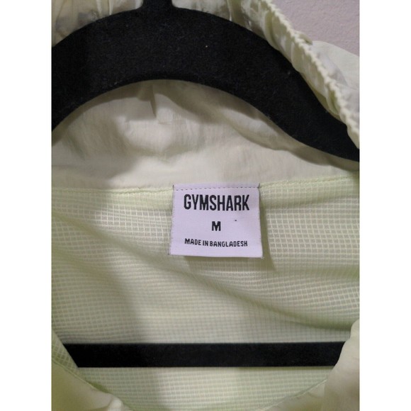Gymshark Women's Cropped Windbreaker 1/2 Zip Size M Green Athletic Lightweight - Picture 3 of 7